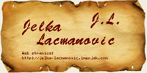 Jelka Lacmanović vizit kartica